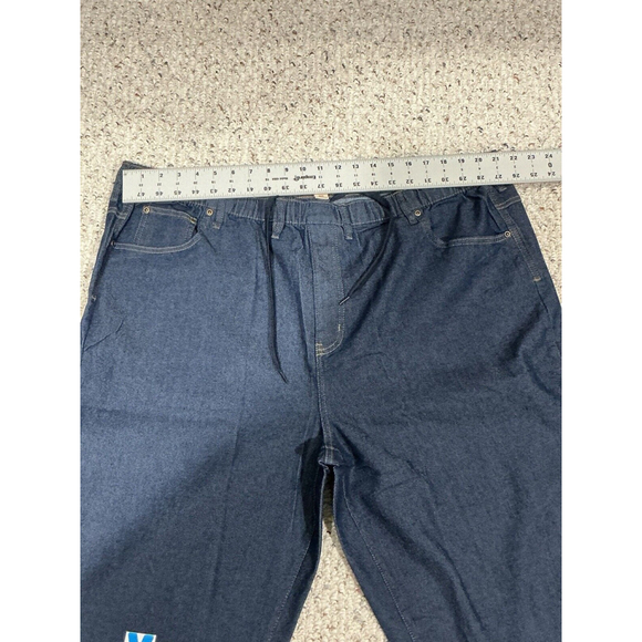 Womans Turtle Bay Ny Blue Jeans Elastic Waist Dark Wash Five Pocket 2 Xl - Picture 3 of 7